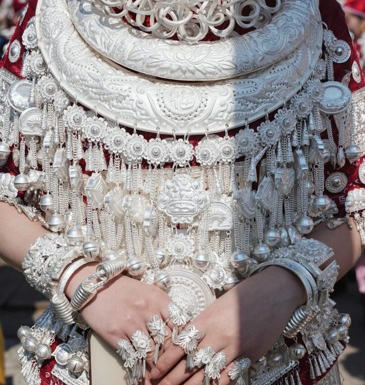 Home miao silver a galaxy of history worn upon the body